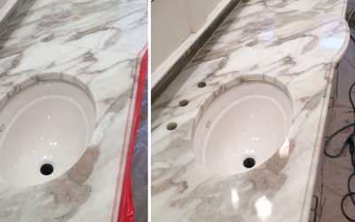 Italian Marble restoration in Georgetown, MD