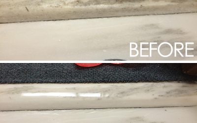 Zoltan Stone Works repairs and polishes Marble (White Carrara) at the Pentagon Court of Appeals of the Armed Forces in Washington, DC.