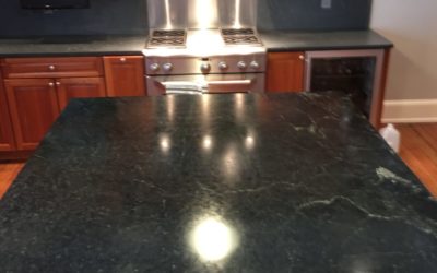 Soapstone Kitchen Island Restoration in Georgetown, D.C.