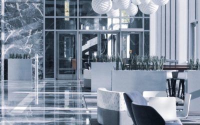 How do you clean and polish marble surfaces?