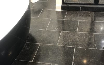 Bluestone Floor in DC Restored After Construction Damage